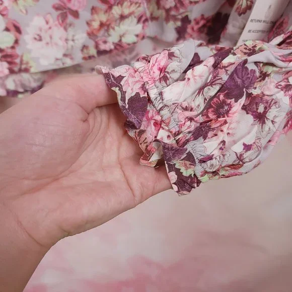 For Love & Lemons Eclipse Blouse in Country Floral NEW Cottagecore Size Large - Picture 11 of 13